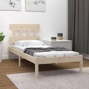 vidaXL Bedframe massief hout 75x190 cm 2FT6 Small Single