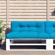 vidaXL Bankkussens pallet 2 st blauw