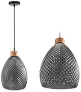 Retro zwart glazen plafondlamp APP897-1CP