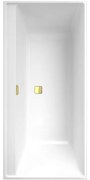 Villeroy & Boch Collaro bad rechthoek 160x75cm - met badwaste gold white uba160cor2jv-01