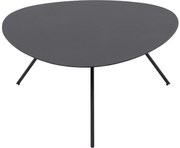 Goossens Salontafel Olivia organisch, metaal zwart, modern design, 73 x 35 x 73 cm