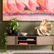 Kare Design Cesaro Tv-meubel Marmer, Hout En Koper - 160x48x50cm.