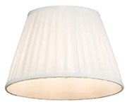 Plisse lampenkap wit rond schuin 25/15/16,5