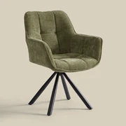Groene Eetkamerstoel Met Stiksels