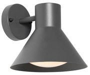 Industriële buitenwandlamp donkergrijs kegel IP44 - Natas