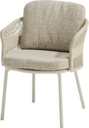 4 Seasons Outdoor Corfu tuinstoel Linnen Tuinstoel beige weerbestendig