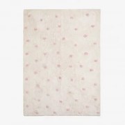 Rechthoekig Vloerkleed 125x170 Cm Van Katoen Jankiel Kids Roze – Pioen - Sklum