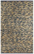 vidaXL Vloerkleed handgemaakt 160x230 cm jute blauw en naturel