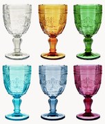 Wijnglazen Syrah met structuurpatroon, 6-delig