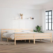 vidaXL Bedframe massief hout 180x200 cm 6FT Super King