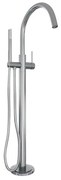 Brauer Chrome Edition Staande Badkraan - handdouche staaf 1 stand -2 gladde knoppen - PVD - chroom 5-CE-042-1
