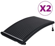 vidaXL Zwembadverwarmingspanelen solar 2 st gebogen 110x65 cm