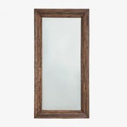 Juvira Rechthoekige Wandspiegel Van Gerecycled Hout 110 X 220 Cm - Sklum