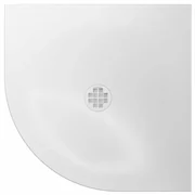 Crosswater Creo Douchebak - 90x90x2.5cm - kwartrond - wit CRQ900X900W