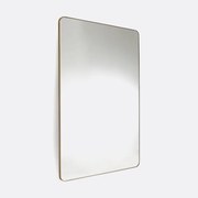 Rechthoekige metalen spiegel, breedte 80 x hoogte 120 cm, IODUS