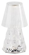 Buitenlamp Tafellamp transparant glas incl. LED oplaadbaar IP44 - Lola 20 Lux Klassiek / Antiek IP44 Buitenverlichting rond Lamp