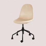 Glamm Fluwelen Bureaustoel Bruin - Tarwe - Sklum