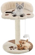 vidaXL Kattenkrabpaal met sisal krabpaal 40 cm beige en bruin