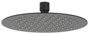 IVY Hoofddouche - slim - 20cm - antikalk nozzels - Eco-air - Mat zwart PED 6900502