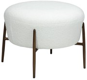 Dan-Form Orbit Ronde Poef Boucle Snow Wit