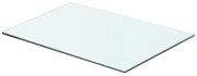 vidaXL Wandschap transparant 50x30 cm glas