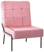 vidaXL Relaxstoel 65x79x87 cm fluweel roze