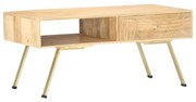 vidaXL Salontafel 95x50x42 cm massief mangohout