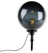 Buitenlamp Moderne prikspot smoke 40 cm IP44 - Moshi Modern E27 IP44 Buitenverlichting bol / globe / rond