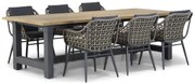 Tuinset 6 personen 260 cm Wicker Taupe Lifestyle Garden Furniture Dolphin/San