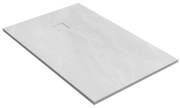 Brauer Crag douchebak 90x140x3cm mat wit