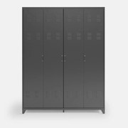 Metalen kast, 4 deuren, Hiba