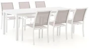 Bellagio Anzio/Menzano 220cm dining tuinset 7-delig stapelbaar