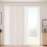 VEVOR Paneelgordijnen, uitschuifbare rail van 116 cm tot 218 cm (B), snijdbare paneelgordijnen tot 243 cm (H), verstelbare schuifgordijnen voor schuifdeuren, lichtbruin