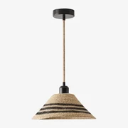 Samyra Plafondlamp Natuurlijk - Zwart & Natuurlijk Samyra - Sklum