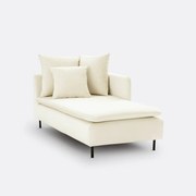 Longchair, omvormbaar, fluweel D179 cm, Ivete