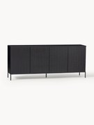 Dressoir Avourio van grenenhout met geribde voorkant