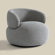 Draaibare Ronde Fauteuil Grijsbruin