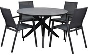 New Valley dining tuinset 120x75 cm rond 5 delig