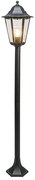 Klassieke staande buitenlamp zwart 125 cm IP44 - New Orleans