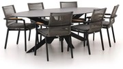 + 10% kassakorting | Diningset Bellagio | 6 personen sintered stone | Tuinset stapelbaar | 7-delig | Kees Smit Tuinmeubelen