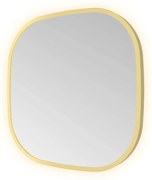 Hotbath &More Contour spiegel deens ovaal 40x40cm geborsteld messing PVD