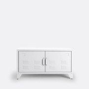 Laag meubel in metaal, 2 deuren, Hiba