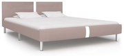 vidaXL Bedframe kunstleer cappuccino 180x200 cm