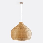 Hanglamp in gevlochten bamboe, Ø60 cm, Vani