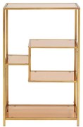 Kare Design Loft Gold Smal Laag Wandrek Staal Met Glas Goud - 60x30x100cm.