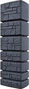 Prosperplast Regenton Aqua Tower Stone - Antraciet - 350 Liter (Zonder Kraan)