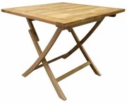 Klaptafel 90 cm vierkant teak