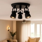 Plafonniere Westham Antiek Zwart