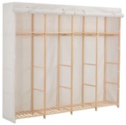 vidaXL Kledingkast 200x40x170 cm stof wit
