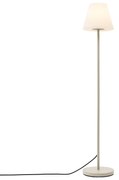 Buiten vloerlamp beige met witte kap IP65 - Virginia Modern E27 IP65 Buitenverlichting